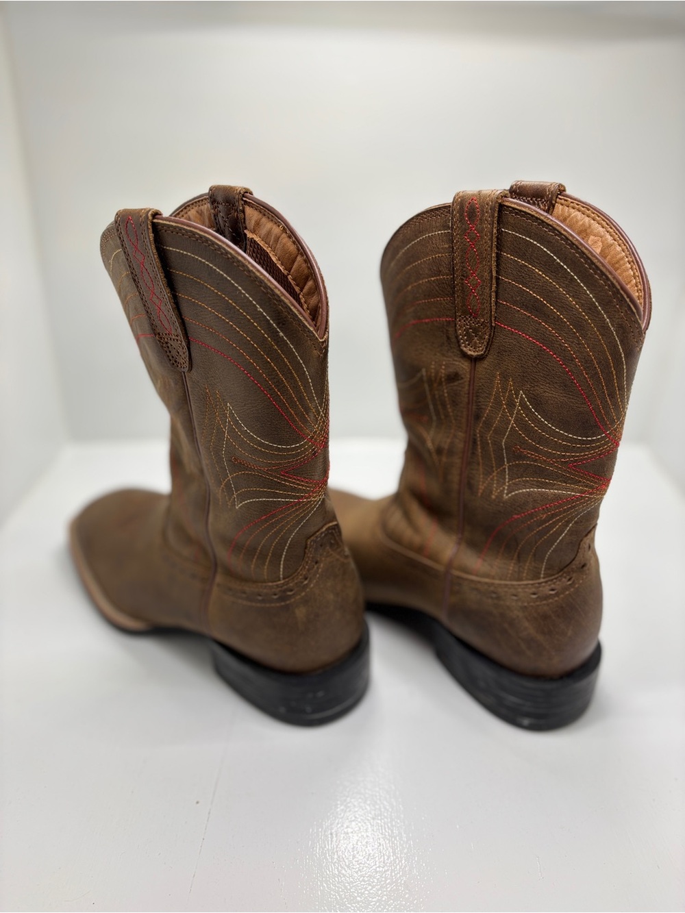 Ariat Heritage Western Boots Women's 8EE Brown Leather Cowboy Riding Boots - Picture 7 of 11